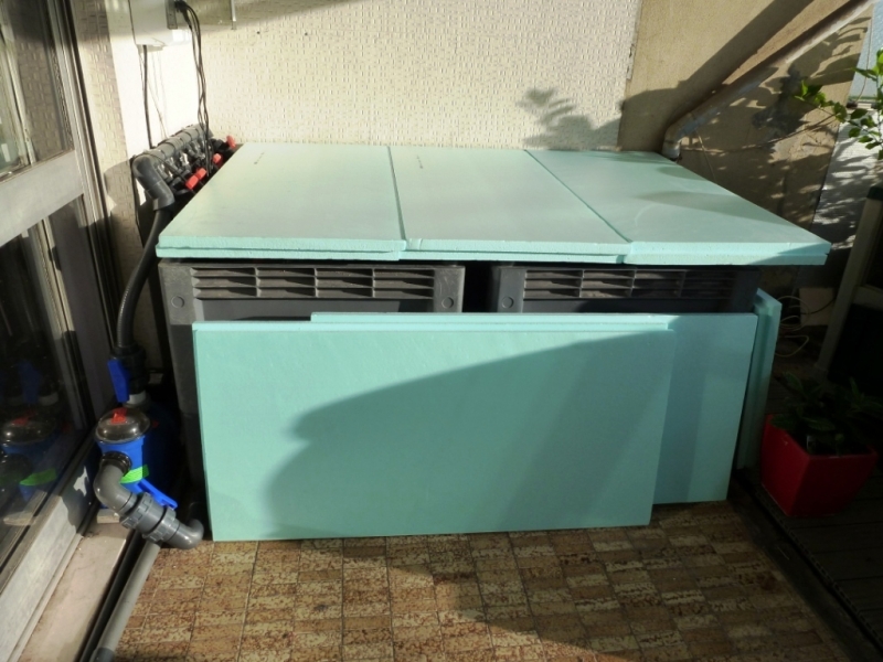 Isolamento sump com roof mate 5 cm a