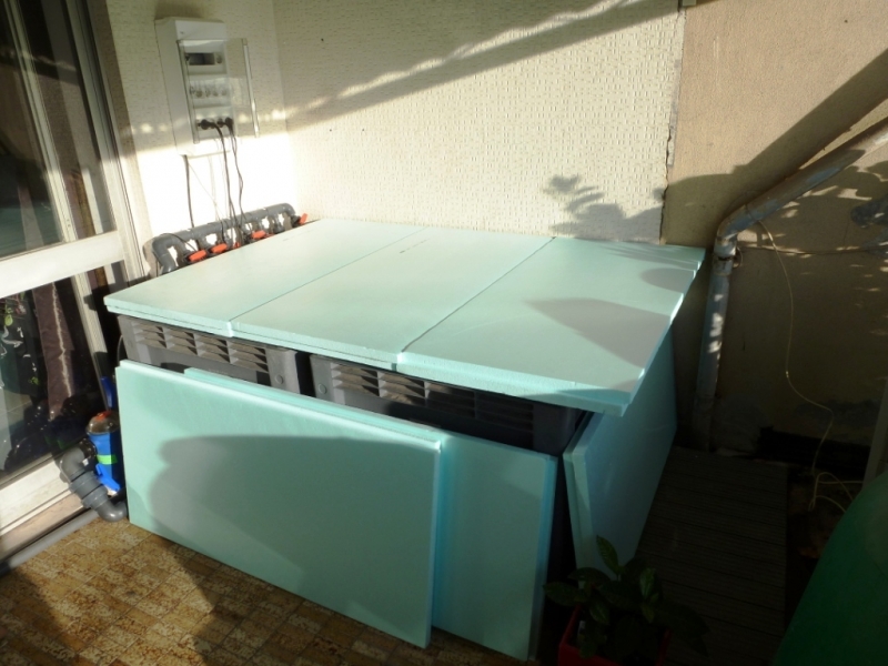 Isolamento sump com roof mate 5 cm